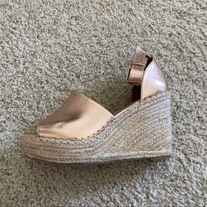 Steve Madden Metallic Wedges